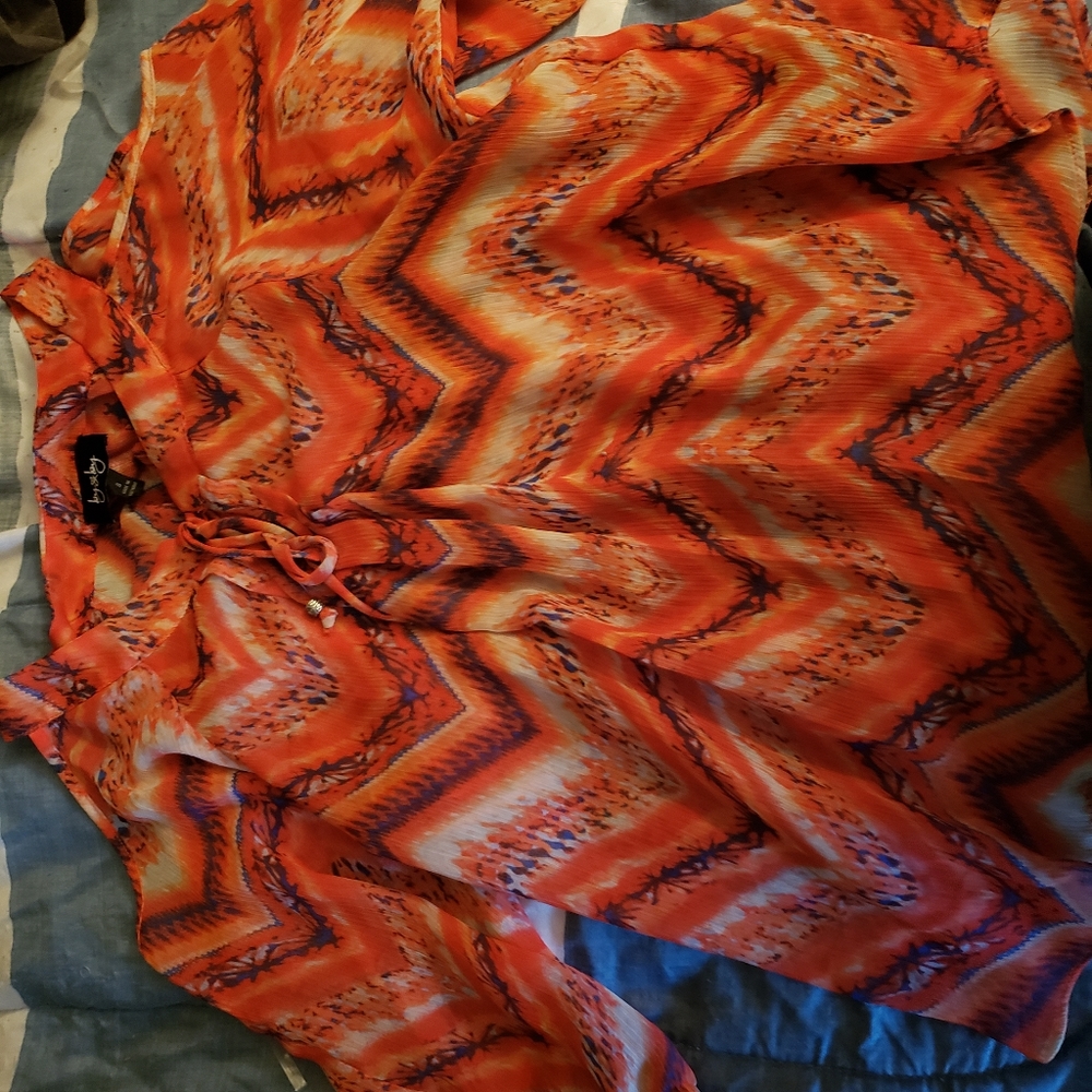 Orange blouse